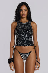 Silvra Studded Bikini Bottom in Black