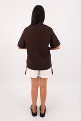 Core Oversized Tee Chocolate