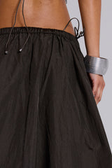 Nexis Nylon Balloon Parachute Pants in Khaki