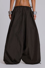 Nexis Nylon Balloon Parachute Pants in Khaki