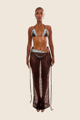 The Taliyah Lace Bikini Set in Brown