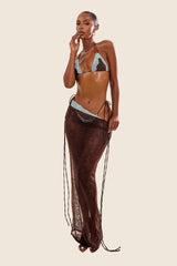 The Taliyah Lace Bikini Set in Brown