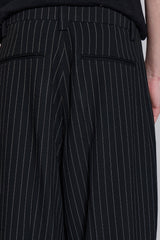 Black Pinstripe Goliath Suit Pants