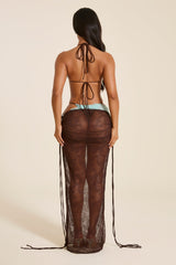 The Taliyah Lace Bikini Set in Brown
