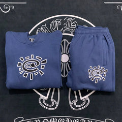 Foreign Trade Niche ADWYSD Sun Roll Plus Fleece Sweatshirt Pants Set Alwaysdowhatyoushoulddo (11)