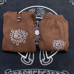 Foreign Trade Niche ADWYSD Sun Roll Plus Fleece Sweatshirt Pants Set Alwaysdowhatyoushoulddo (12)