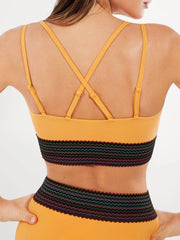 Boho Trim High Waist Tummy Control Bikini Set