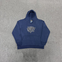 ADWYSD Navy Blue Sun‑Burst Logo sweat suit