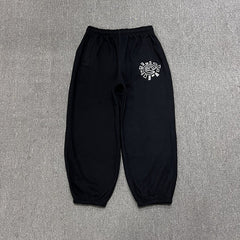 ADWYSD Black Sun‑Burst Logo sweat suit
