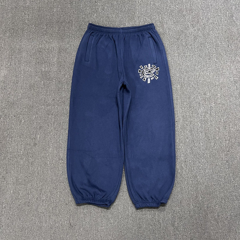 ADWYSD Navy Blue Sun‑Burst Logo sweat suit