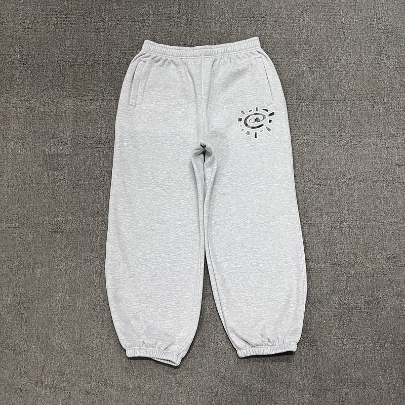 ADWYSD Heather Grey Sun‑Burst Logo sweat suit