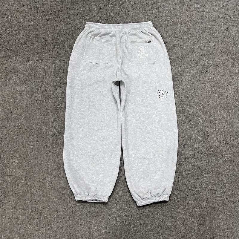 ADWYSD Heather Grey Sun‑Burst Logo sweat suit