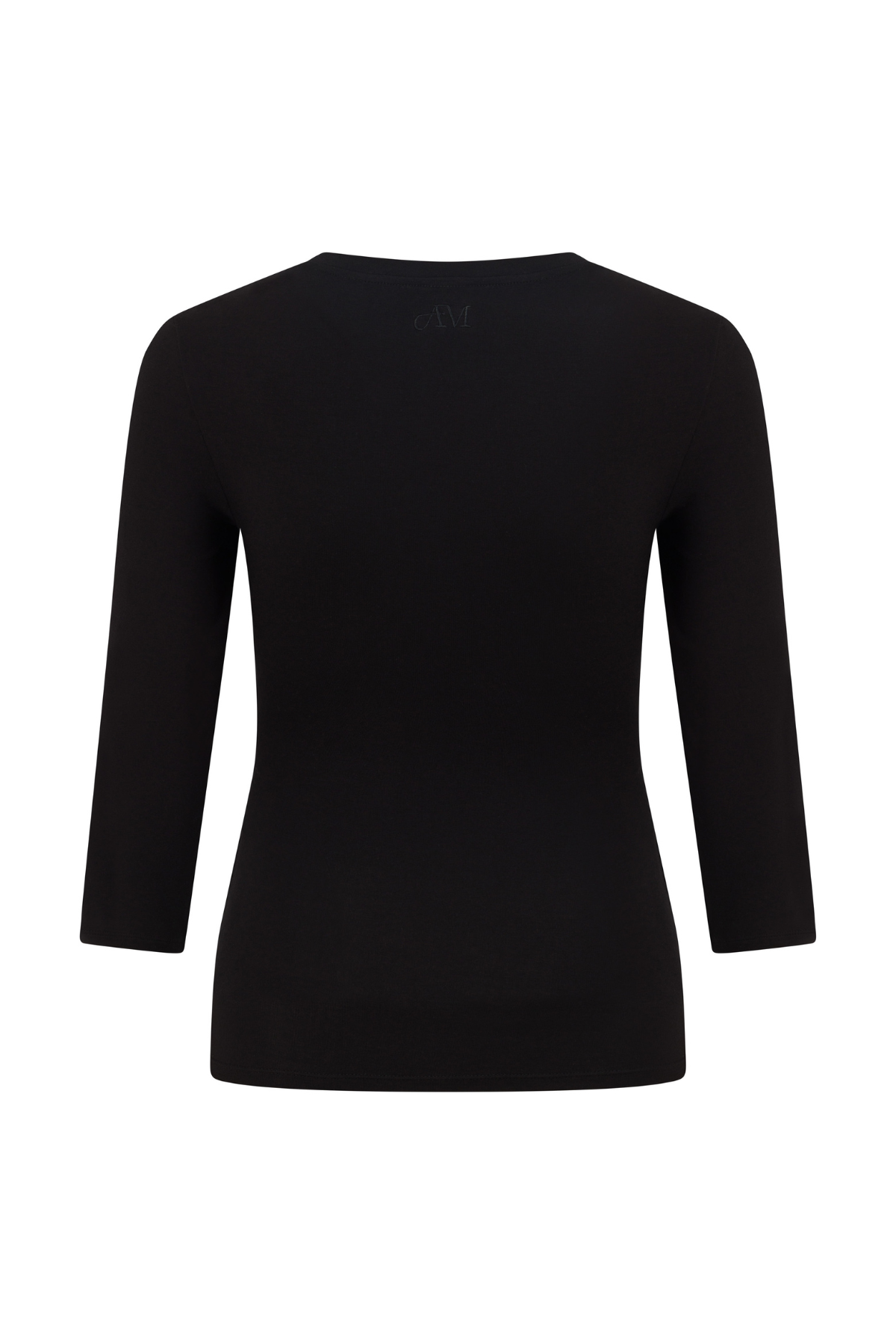 Black V Neck 3/4 Sleeve Top