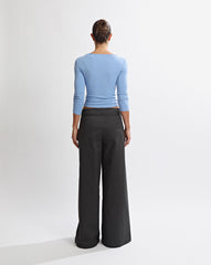 Samantha Quarter Sleeve Top Azzure