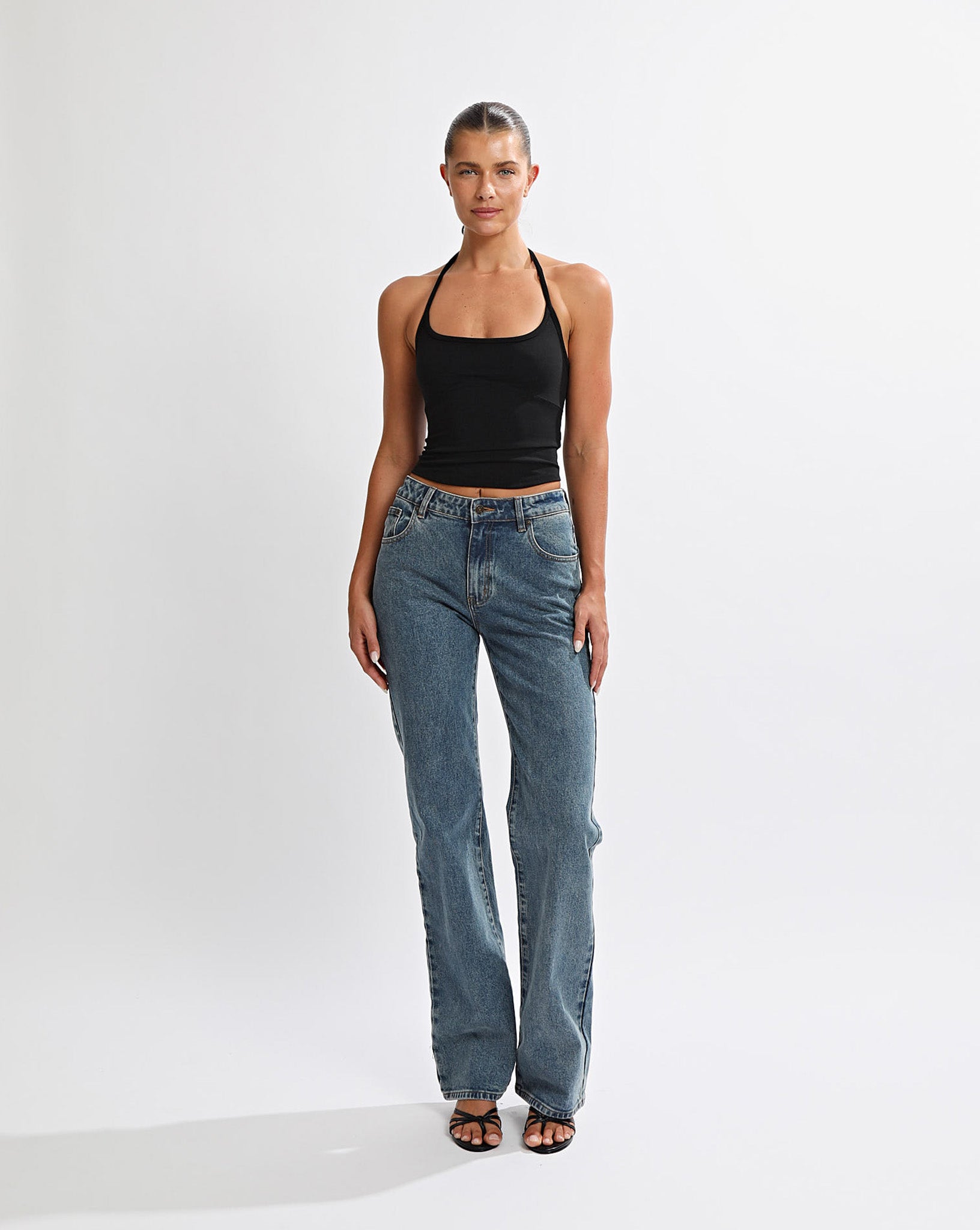 Anna Halter Tank Black