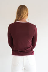 Cloud Tee Burgandy