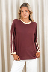 Dakota Long Sleeve Tee Wine