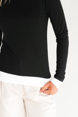 Kylee Long Sleeve Tee Black