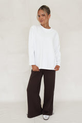 Marlowe Long Sleeve Top White