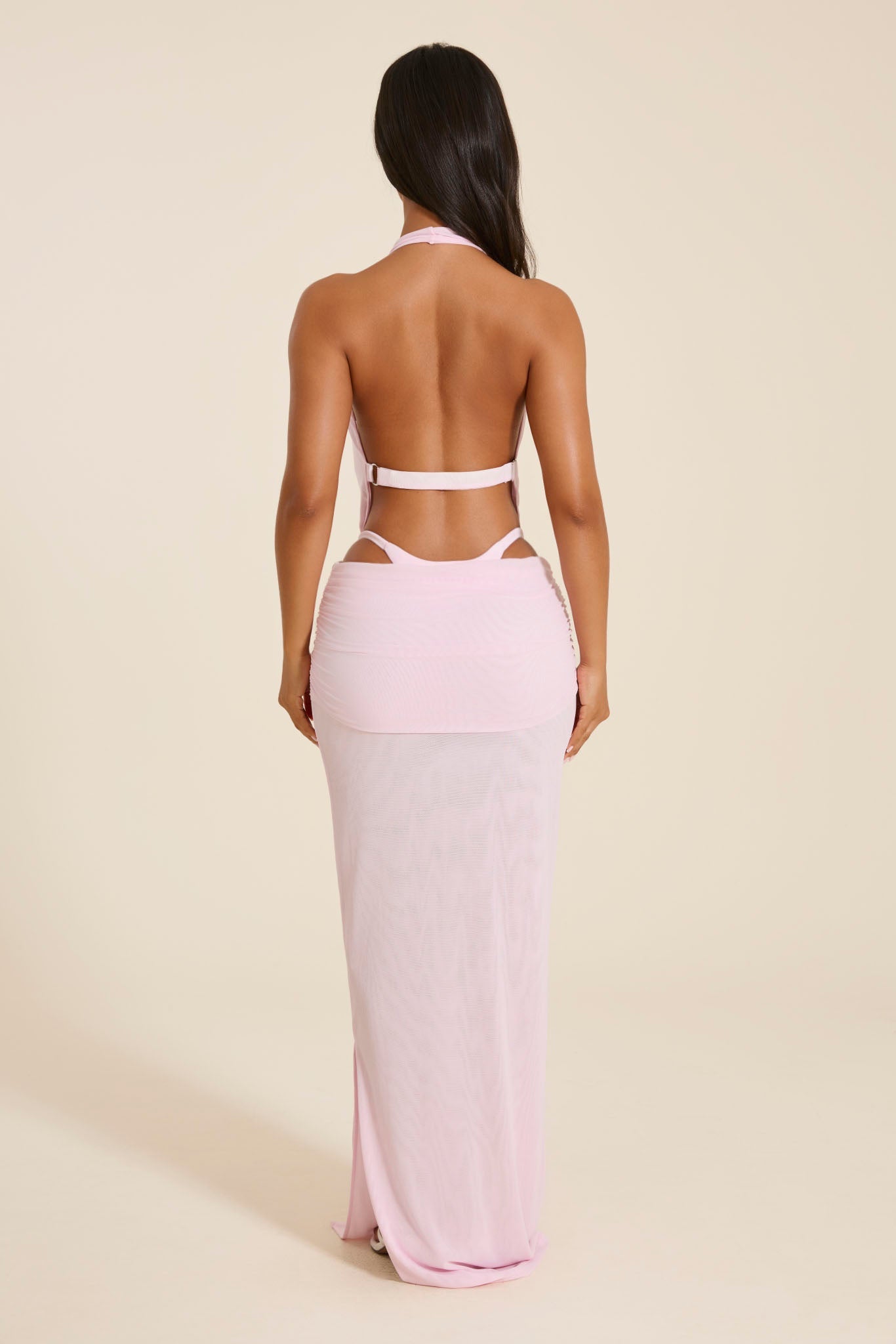 The Kellie Maxi Skirt in Pink
