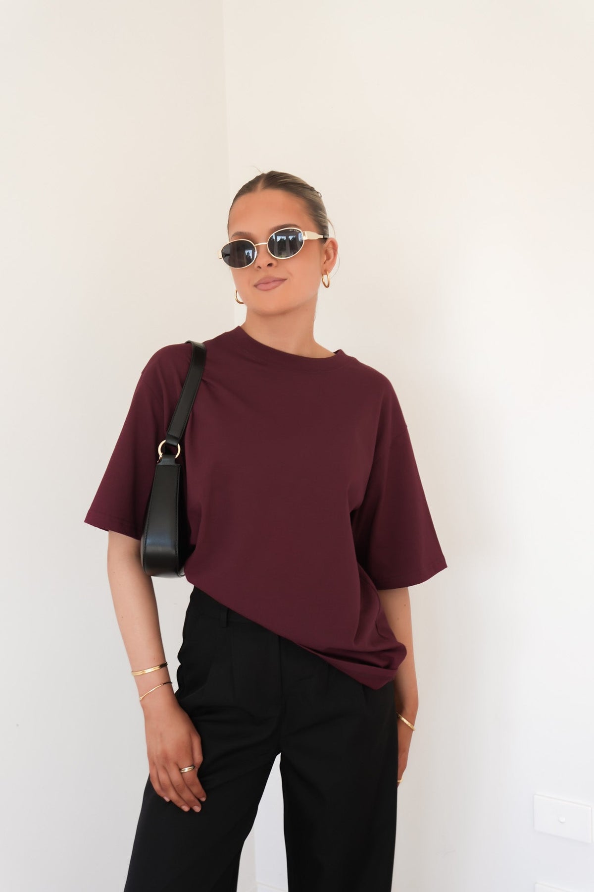 Noah Oversized Tee Cherry