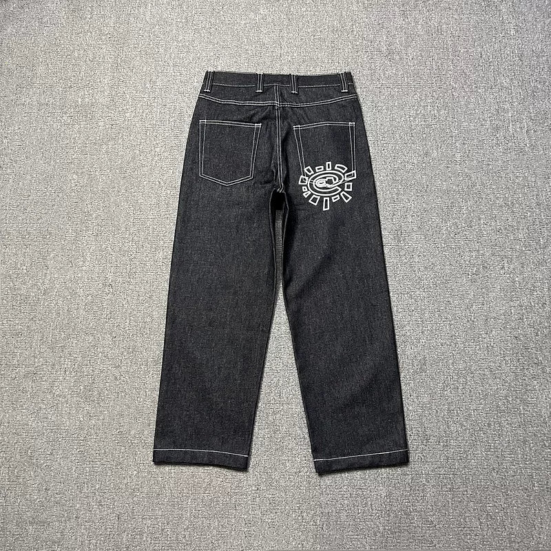 ADWYSD alwaydowhatyoushoulddo sun roll plus velvet American trendy brand loose leggings (12)