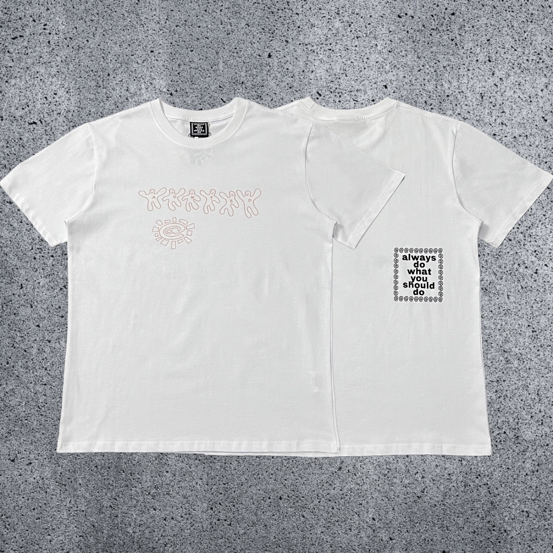 2025 New ADWYSD Short Sleeve TALK Sun Roll Fun Printed American High Street Skateboarding Cotton Round Neck T-shirt (34)