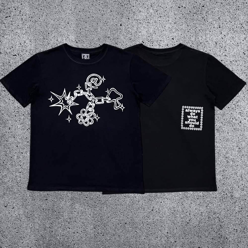 2025 New ADWYSD Short Sleeve TALK Sun Roll Fun Printed American High Street Skateboarding Cotton Round Neck T-shirt (13)