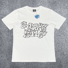 2025 New ADWYSD Short Sleeve TALK Sun Roll Fun Printed American High Street Skateboarding Cotton Round Neck T-shirt (44)