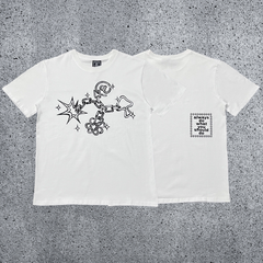 2025 New ADWYSD Short Sleeve TALK Sun Roll Fun Printed American High Street Skateboarding Cotton Round Neck T-shirt (14)