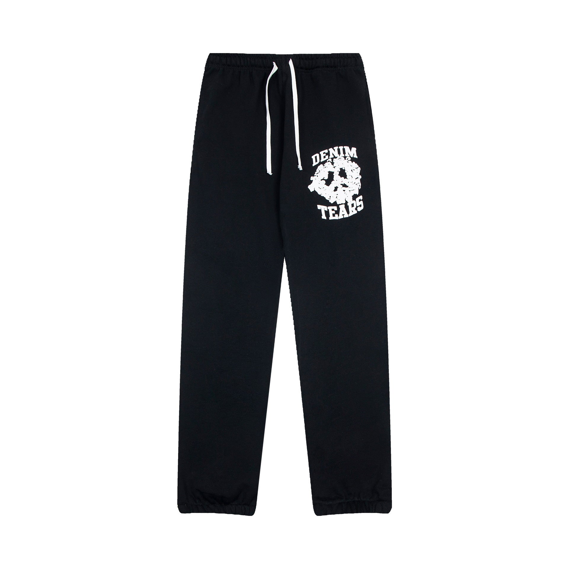Denim Tears Black Skull Graphic Cuffed Sweatpants