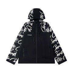 Corteiz Devil's Island Stormtrooper Waterproof Jacket Black