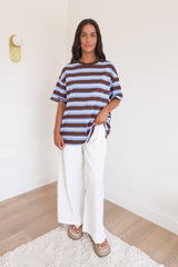 Suki Tee Blue Brown